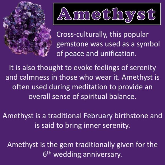 Amethyst Gemstones on Hand Knotted Soft Brown Leather Cord Earrings - Picture 6 of 6